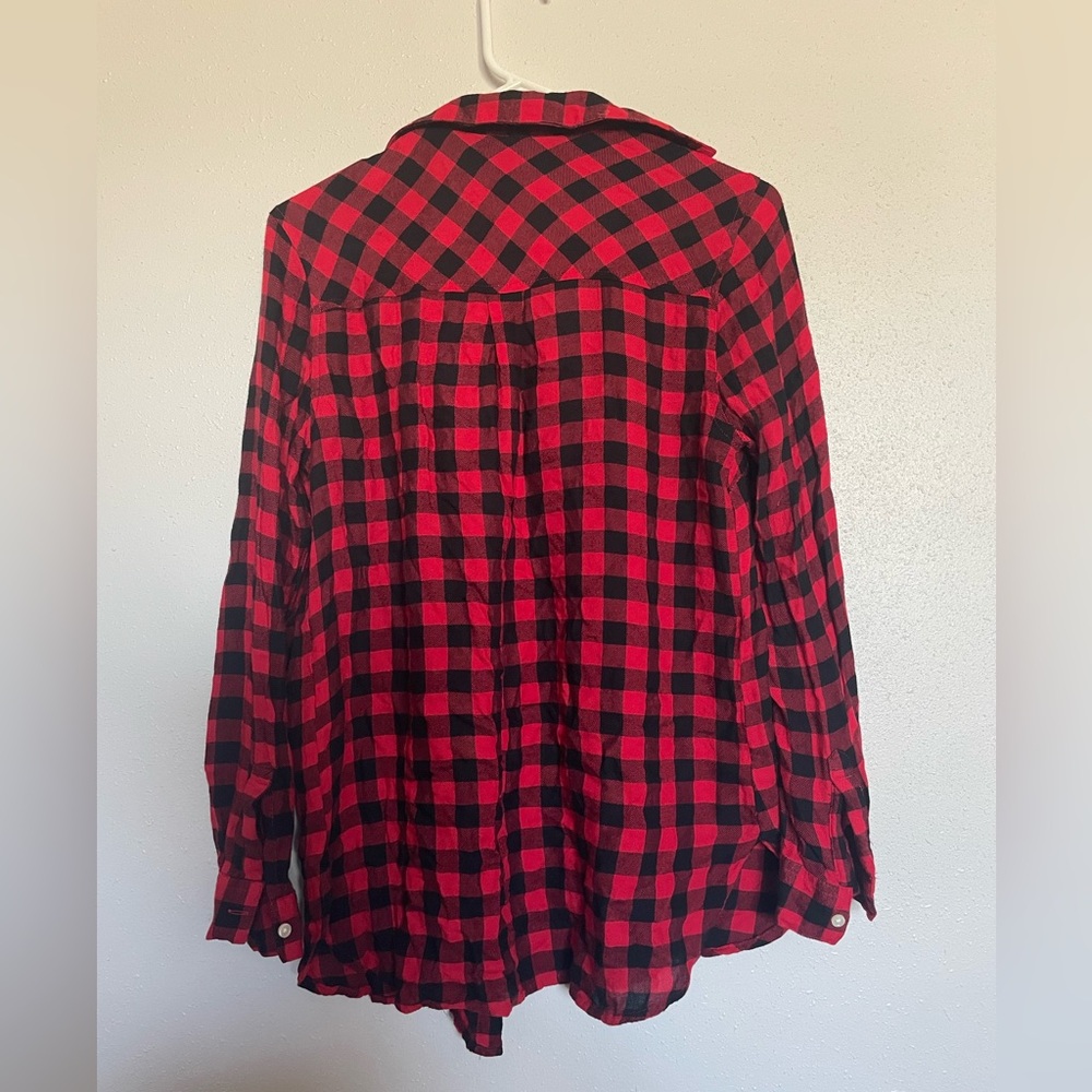 Red checkered flannel - Picture 2 of 2